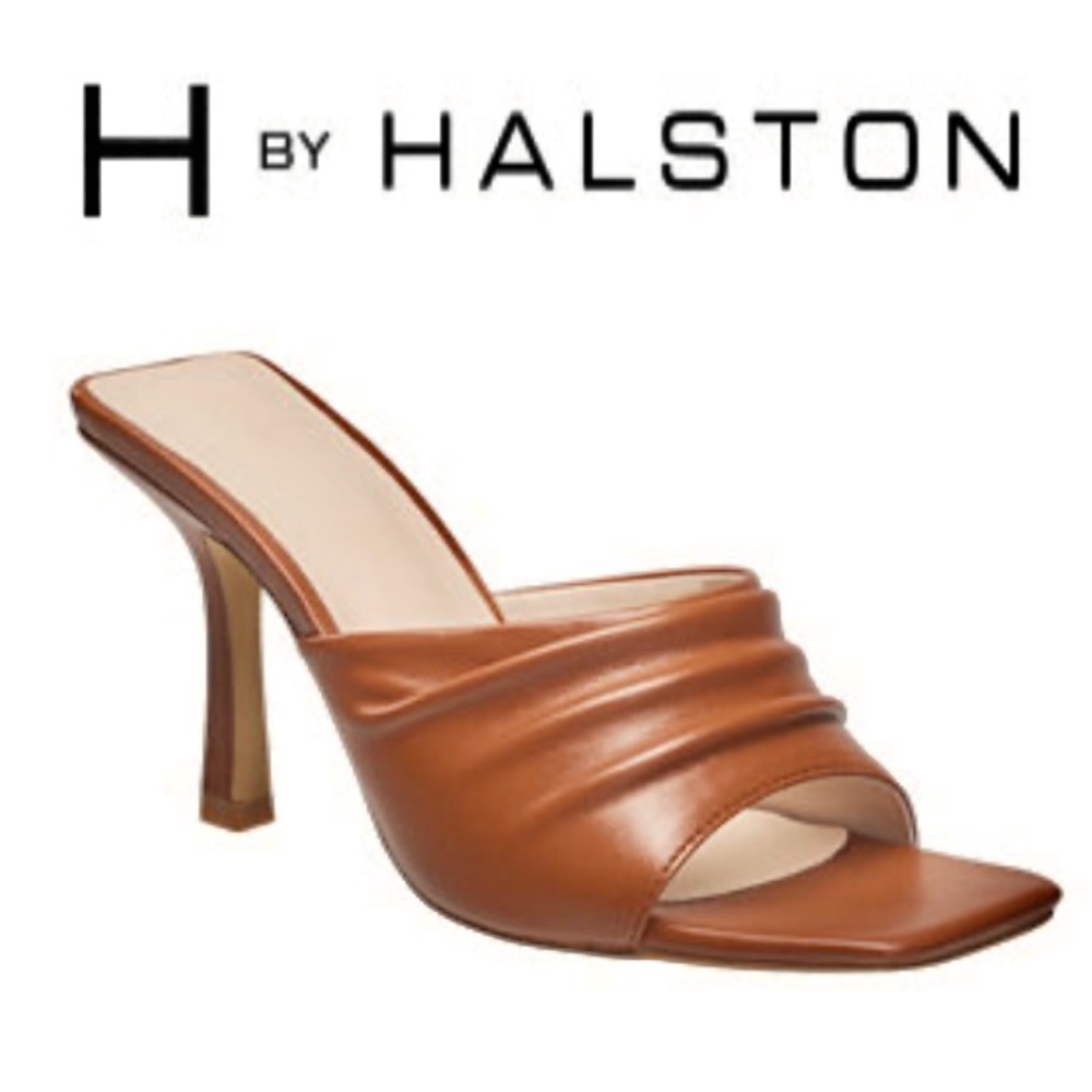 H By Halston Luanda Heeled Mule Sandals